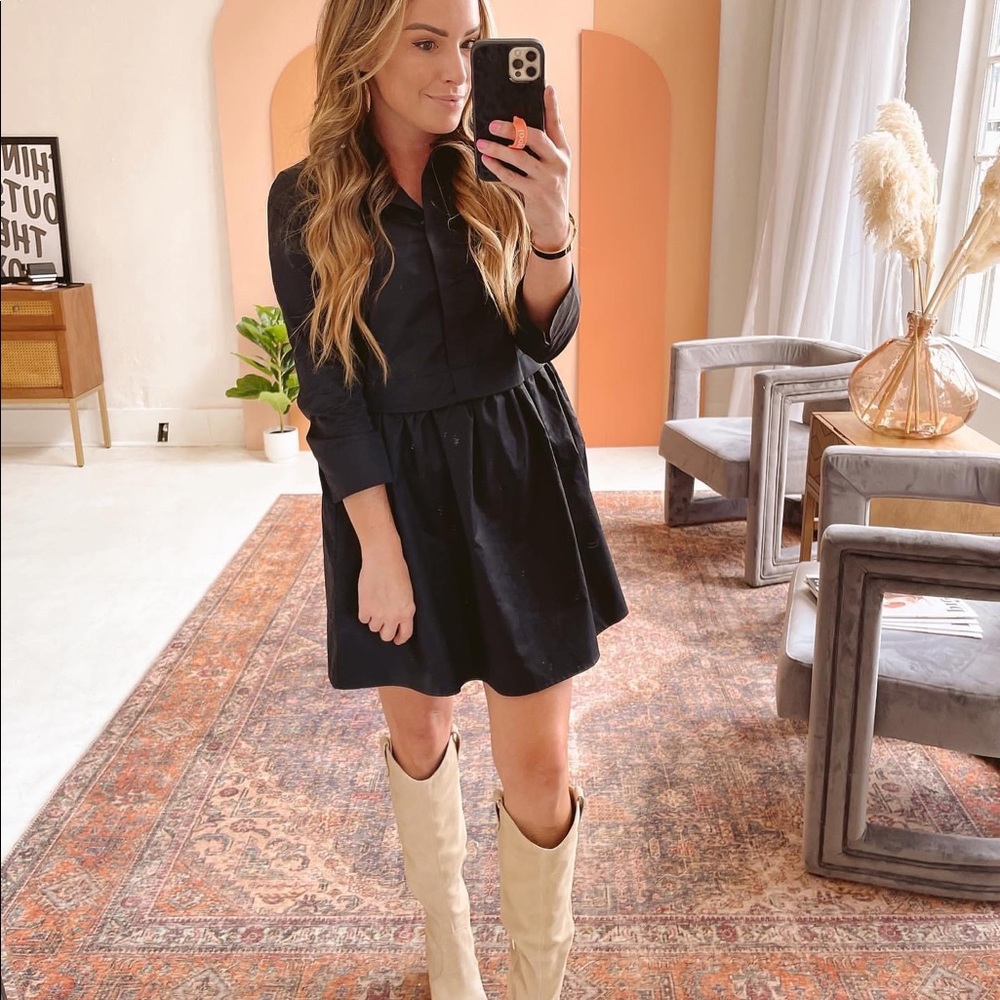 Collared Little Black Dress